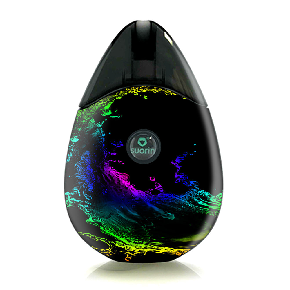 Skins Decals for Suorin Drop Vape / Rainbow Water Splash itsaskin.com Skins Decals for Suorin Drop Vape / Rainbow Water Splash itsaskin.com