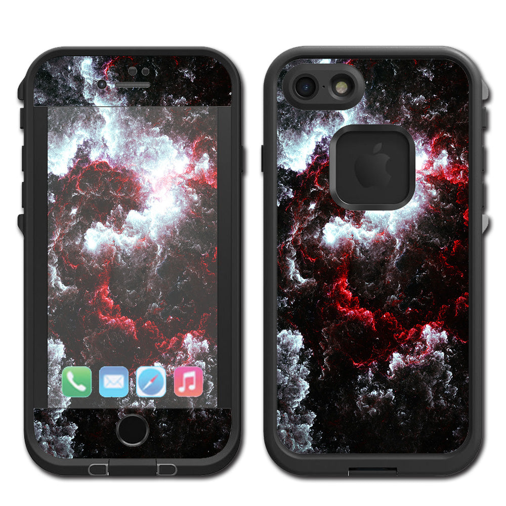  Universe Red White Lifeproof Fre iPhone 7 or iPhone 8 Skin