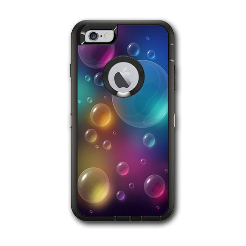  Rainbow Bubbles Colorful Otterbox Defender iPhone 6 PLUS Skin