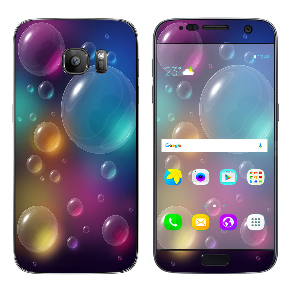  Rainbow Bubbles Colorful Samsung Galaxy S7 Skin