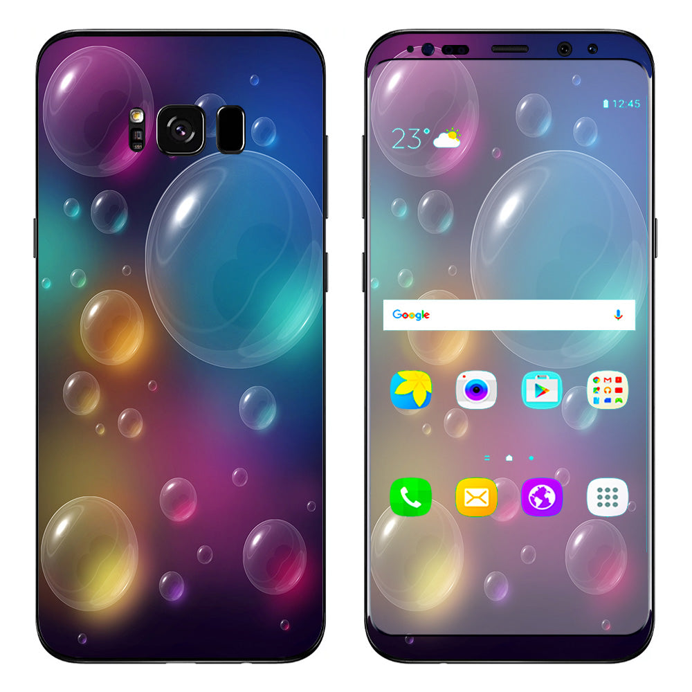  Rainbow Bubbles Colorful Samsung Galaxy S8 Plus Skin