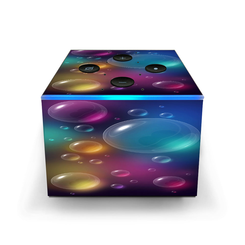  Rainbow Bubbles Colorful Amazon Fire TV Cube Skin
