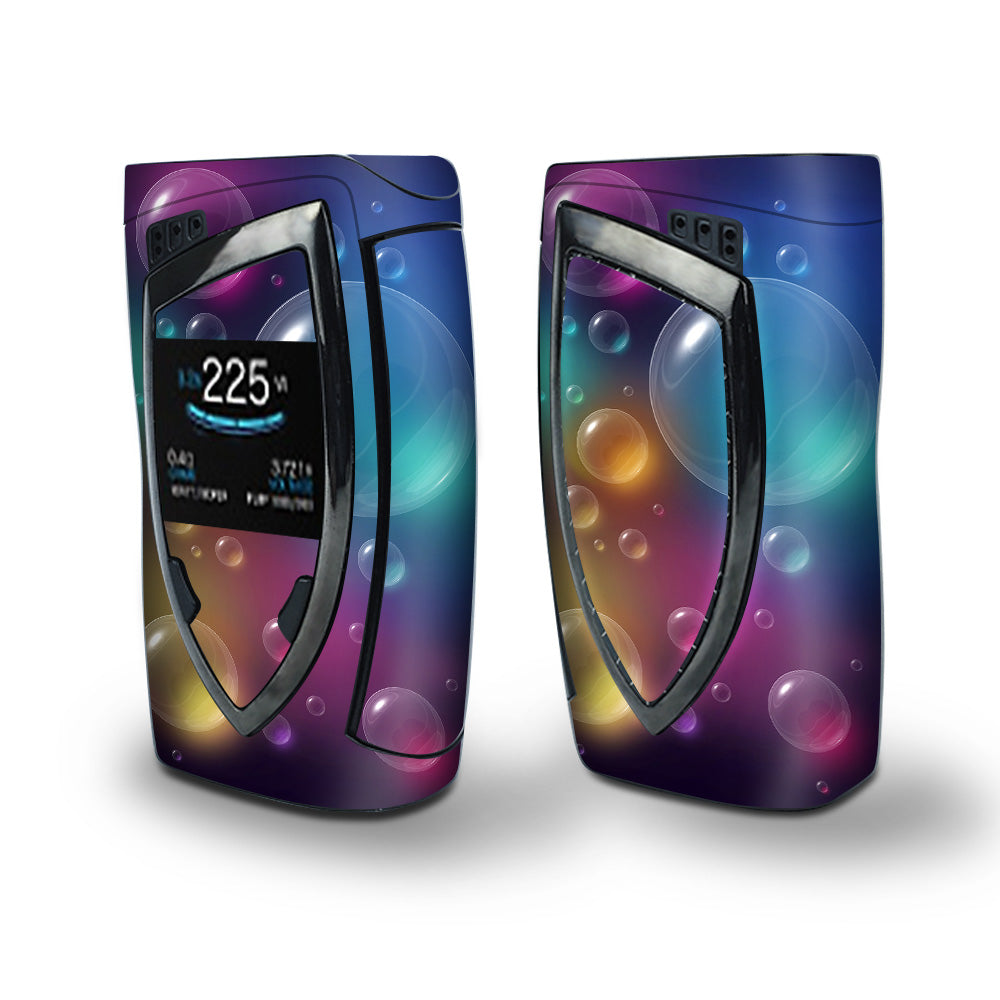 Skin Decal Vinyl Wrap for Smok Devilkin Kit 225w Vape (includes TFV12 Prince Tank Skins) skins cover/ Rainbow Bubbles Colorful
