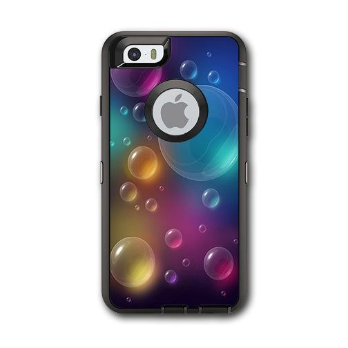  Rainbow Bubbles Colorful Otterbox Defender iPhone 6 Skin