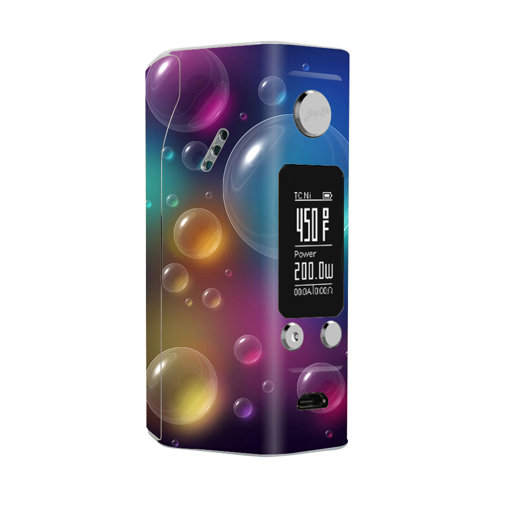  Rainbow Bubbles Colorful Wismec Reuleaux RX200S Skin