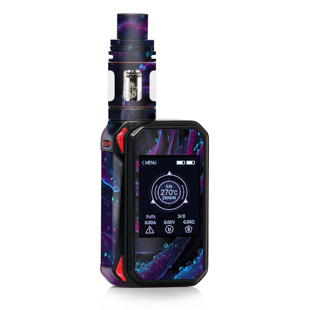 Purple Rose Pedals Water Drops Smok G-priv 2 Skin