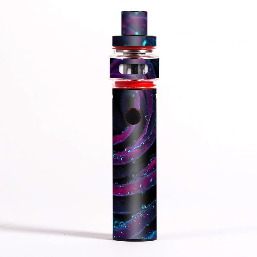  Purple Rose Pedals Water Drops Smok Pen 22 Light Edition Skin