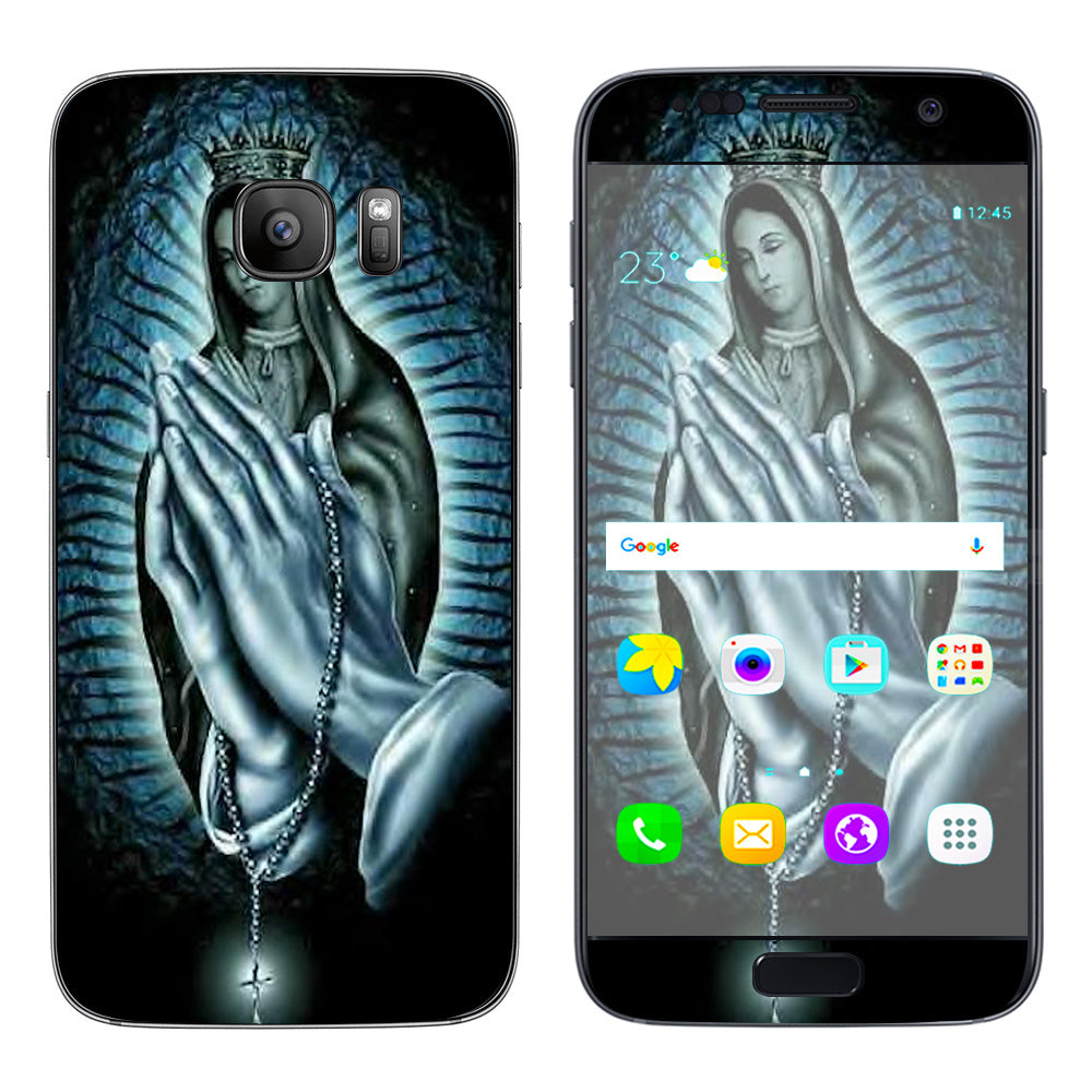  Prayer Praying Hands Mary Samsung Galaxy S7 Skin