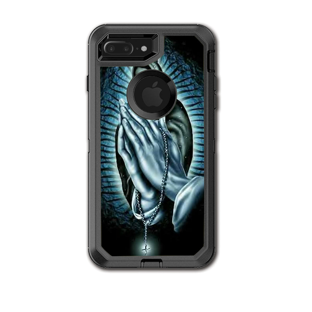  Prayer Praying Hands Mary Otterbox Defender iPhone 7+ Plus or iPhone 8+ Plus Skin