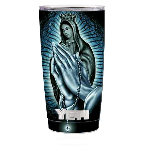  Prayer Praying Hands Mary Yeti 20oz Rambler Tumbler Skin