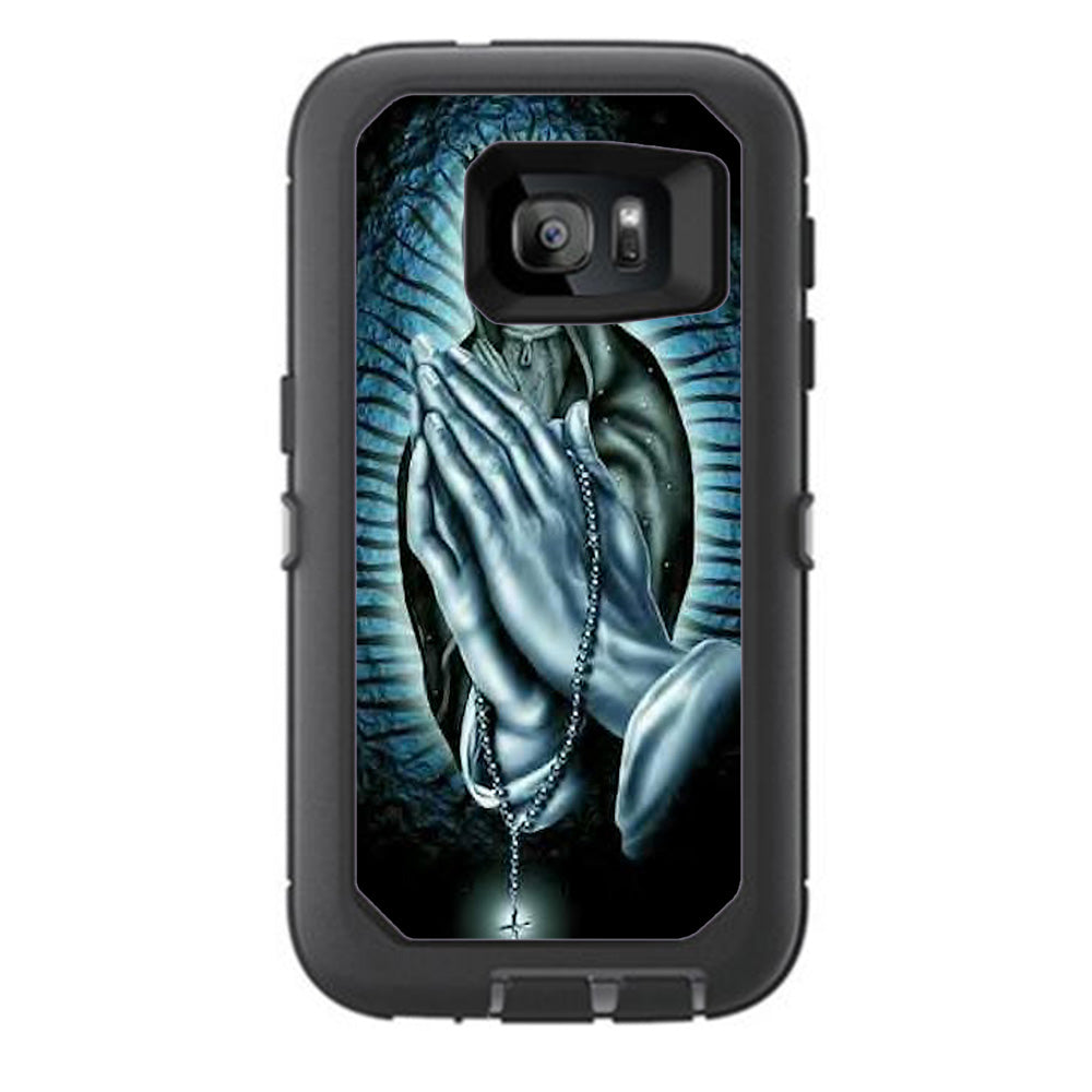  Prayer Praying Hands Mary Otterbox Defender Samsung Galaxy S7 Skin