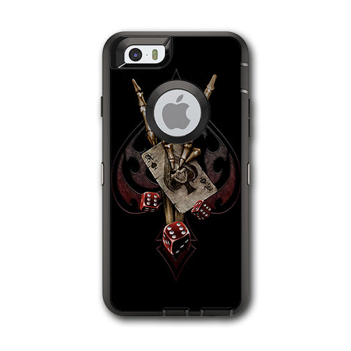  Ace Of Spades Skull Hand Otterbox Defender iPhone 6 Skin
