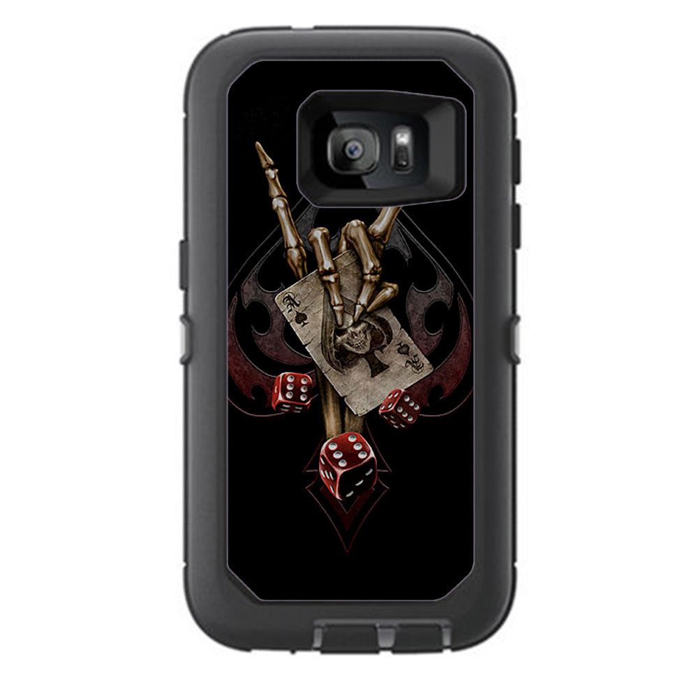  Ace Of Spades Skull Hand Otterbox Defender Samsung Galaxy S7 Skin