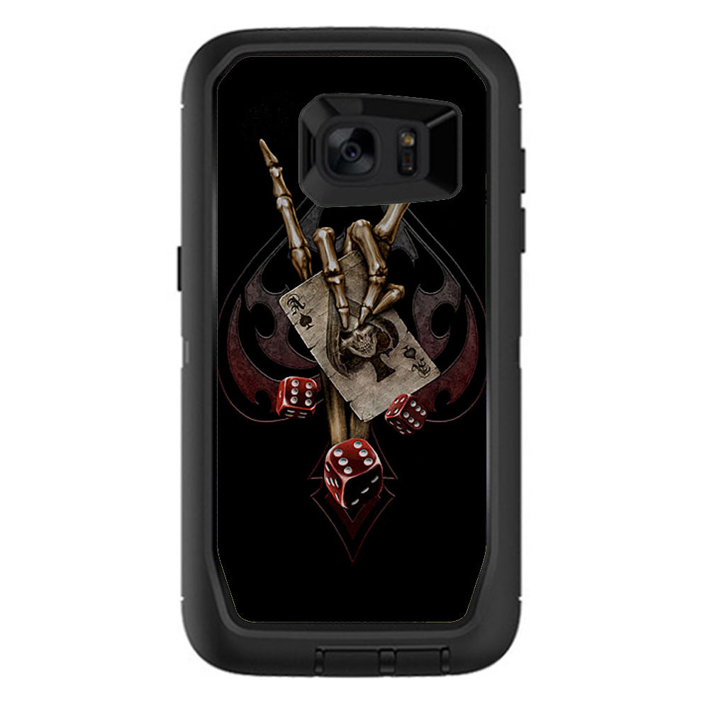  Ace Of Spades Skull Hand Otterbox Defender Samsung Galaxy S7 Edge Skin