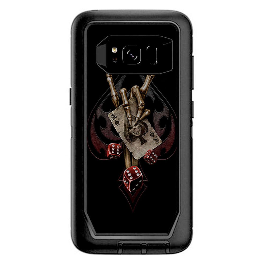  Ace Of Spades Skull Hand Otterbox Defender Samsung Galaxy S8 Skin