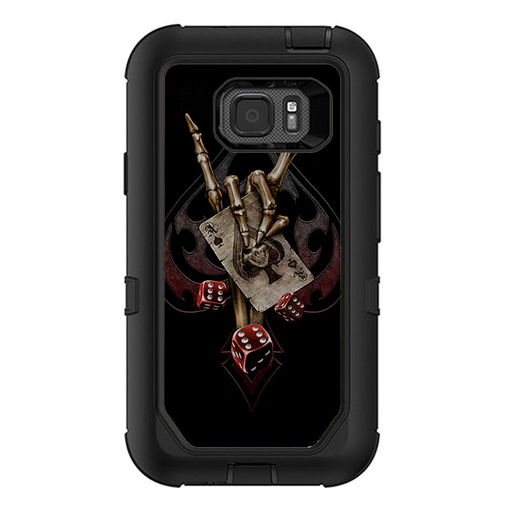  Ace Of Spades Skull Hand Otterbox Defender Samsung Galaxy S7 Active Skin