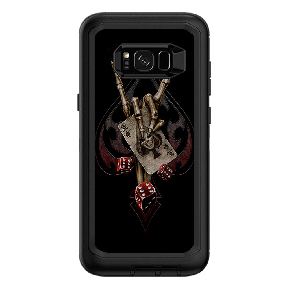  Ace Of Spades Skull Hand Otterbox Defender Samsung Galaxy S8 Plus Skin