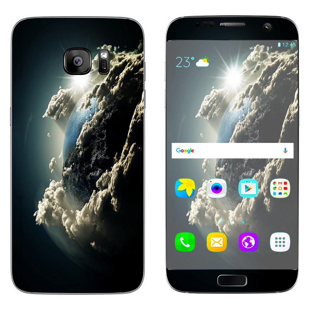  Planet In The Clouds Samsung Galaxy S7 Edge Skin