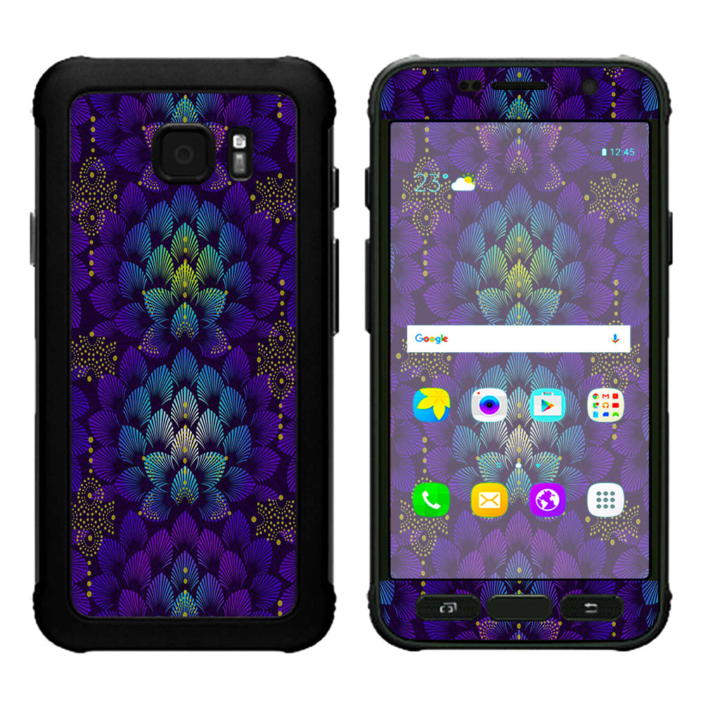  Floral Feather Pattern Samsung Galaxy S7 Active Skin