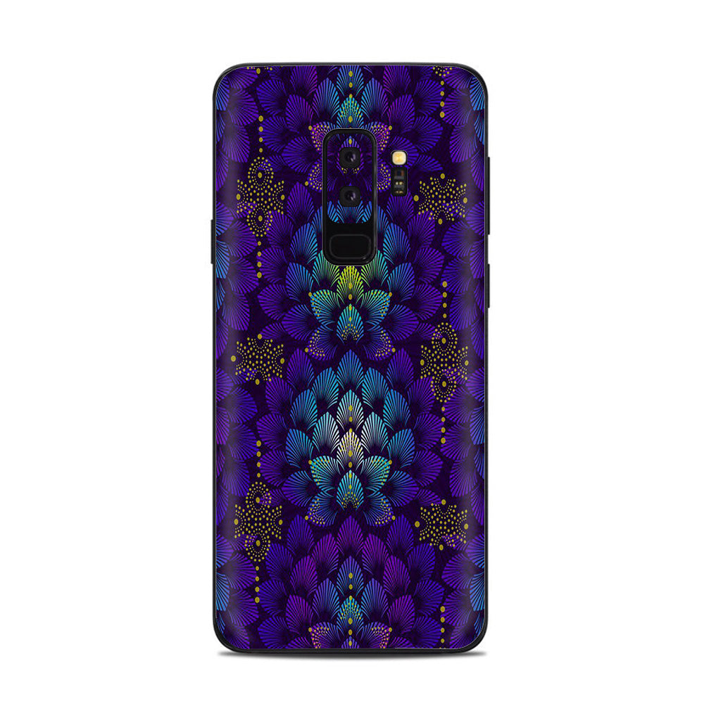  Floral Feather Pattern Samsung Galaxy S9 Plus Skin