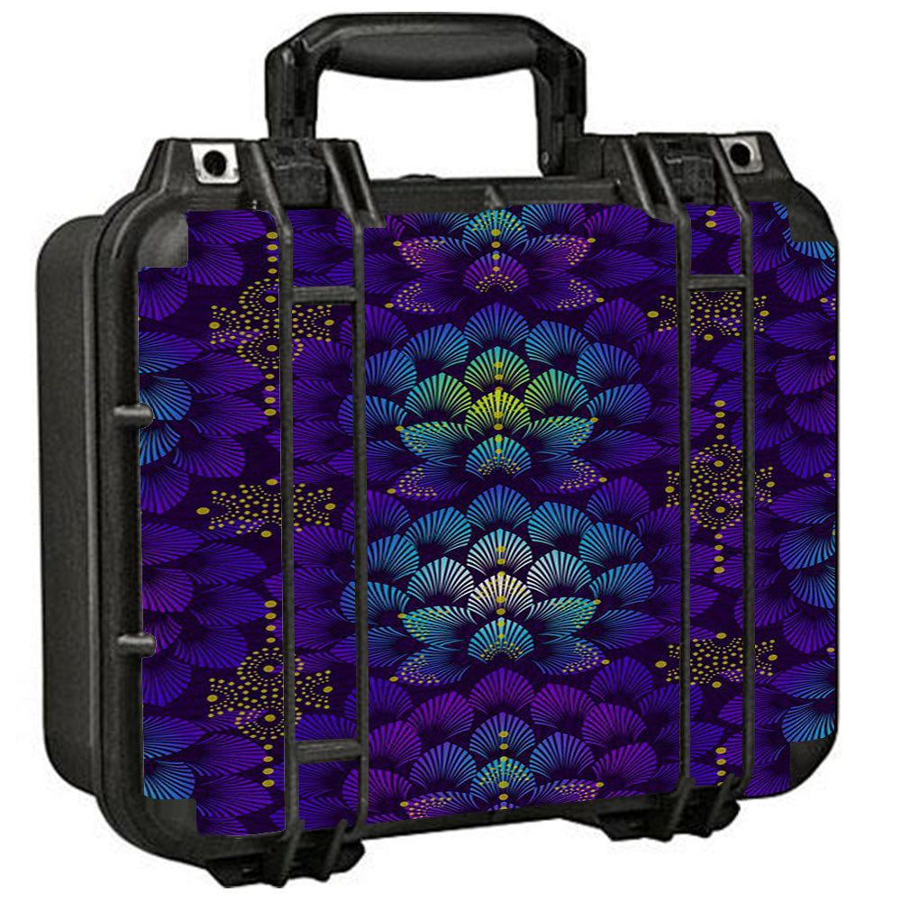  Floral Feather Pattern Pelican Case 1400 Skin