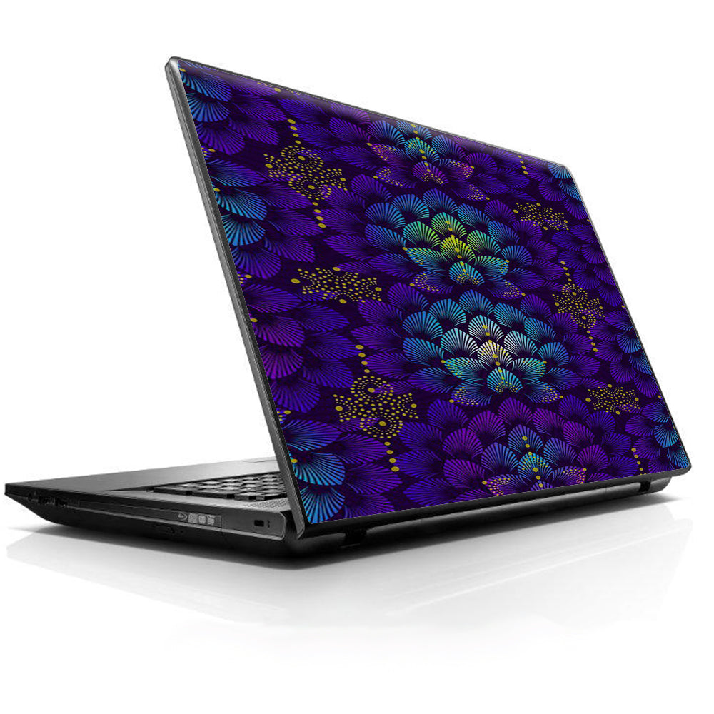  Floral Feather Pattern Universal 13 to 16 inch wide laptop Skin