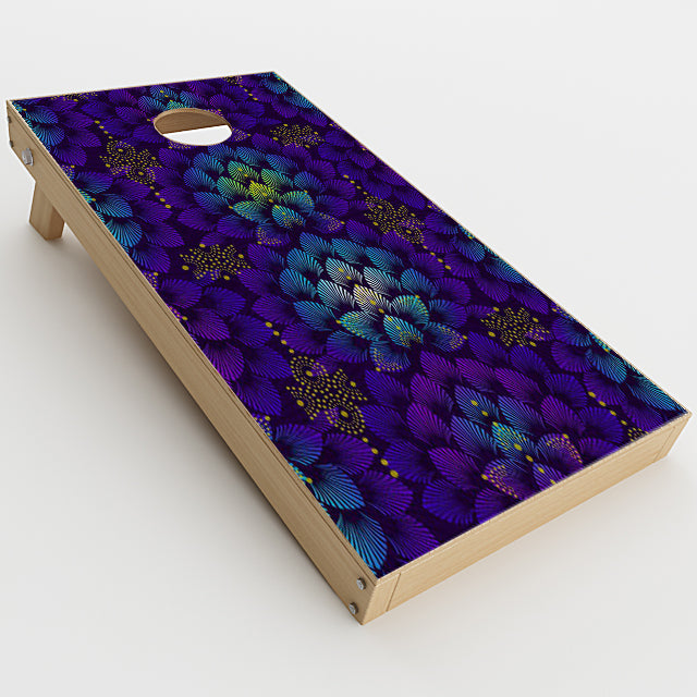  Floral Feather Pattern Cornhole Game Boards  Skin