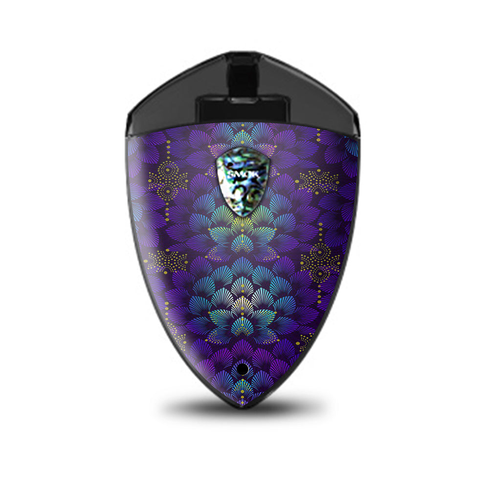 Floral Feather Pattern Smok Rolo Badge Skin