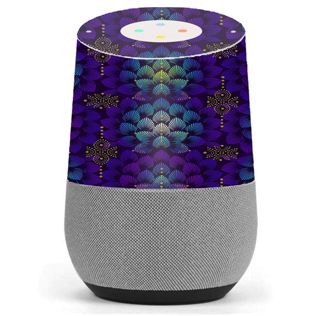  Floral Feather Pattern Google Home Skin
