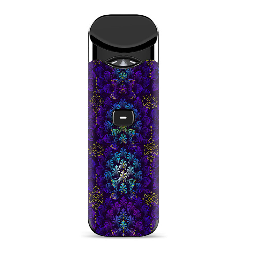  Floral Feather Pattern Smok Nord Skin
