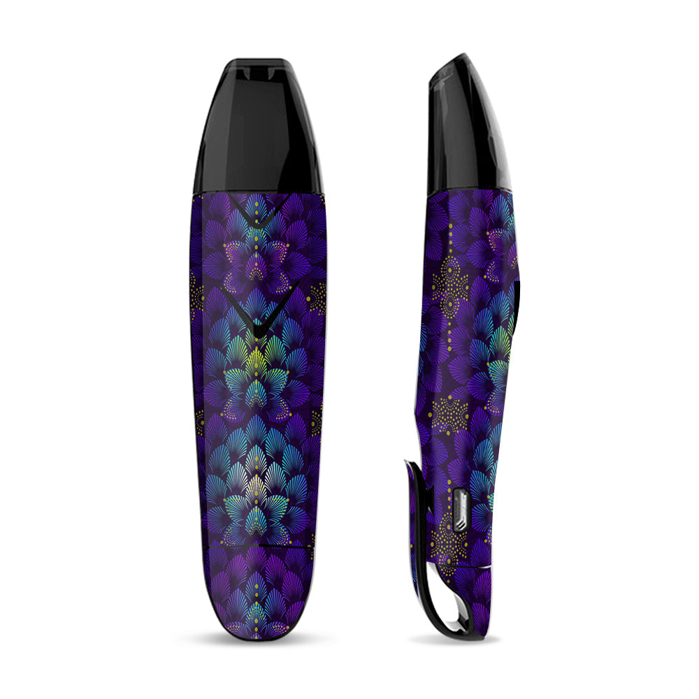 Skin Decal Vinyl Wrap for Suorin Vagon  Vape / Floral Feather Pattern