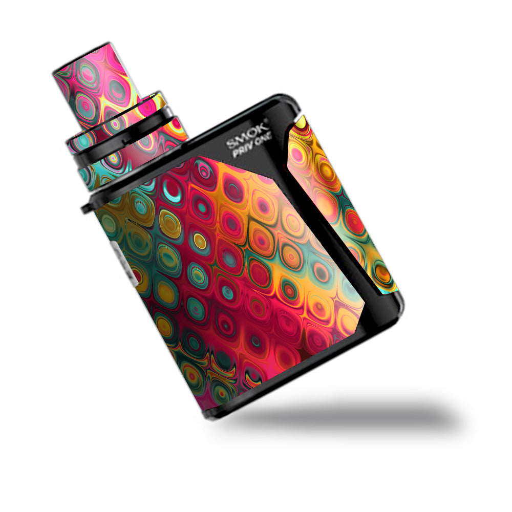  Colorful Pattern Stained Glass Smok Priv One Skin