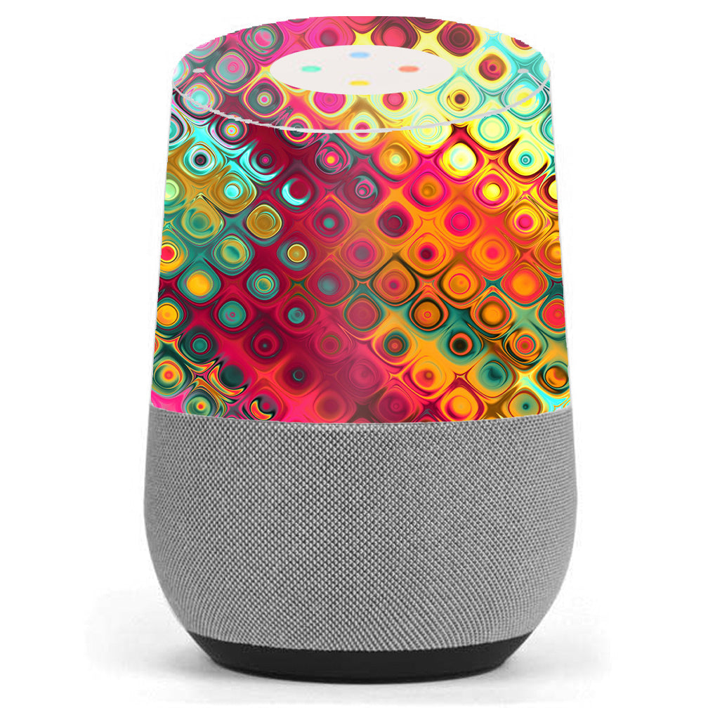  Colorful Pattern Stained Glass Google Home Skin
