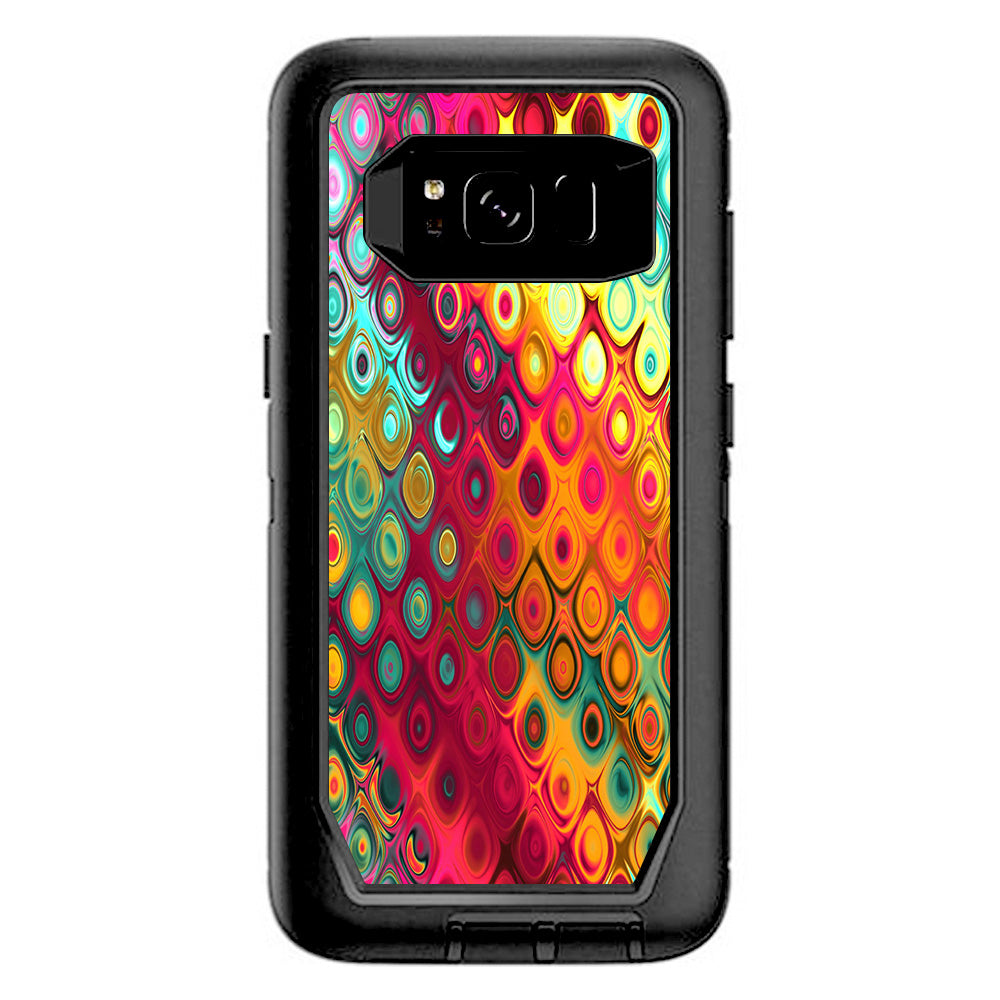  Colorful Pattern Stained Glass Otterbox Defender Samsung Galaxy S8 Skin