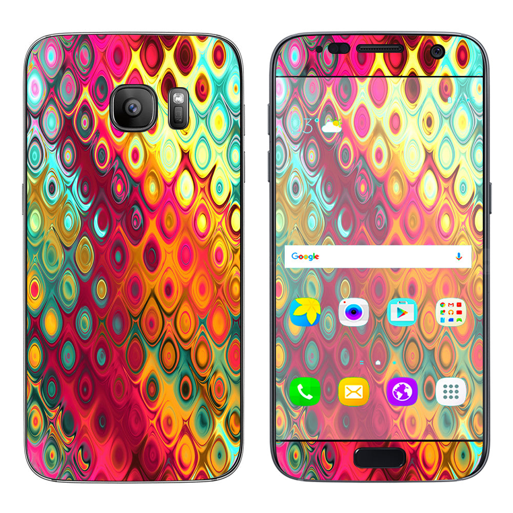  Colorful Pattern Stained Glass Samsung Galaxy S7 Skin