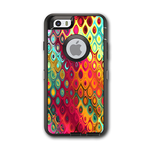  Colorful Pattern Stained Glass Otterbox Defender iPhone 6 Skin