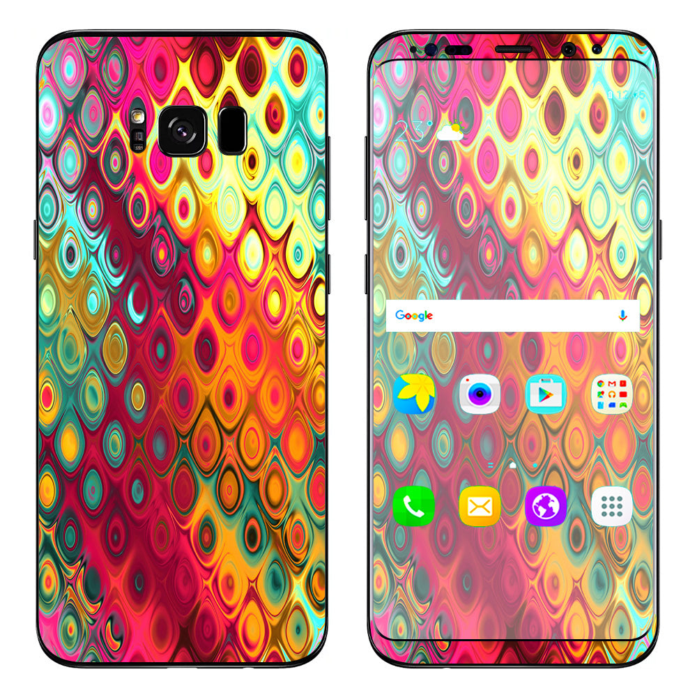  Colorful Pattern Stained Glass Samsung Galaxy S8 Skin