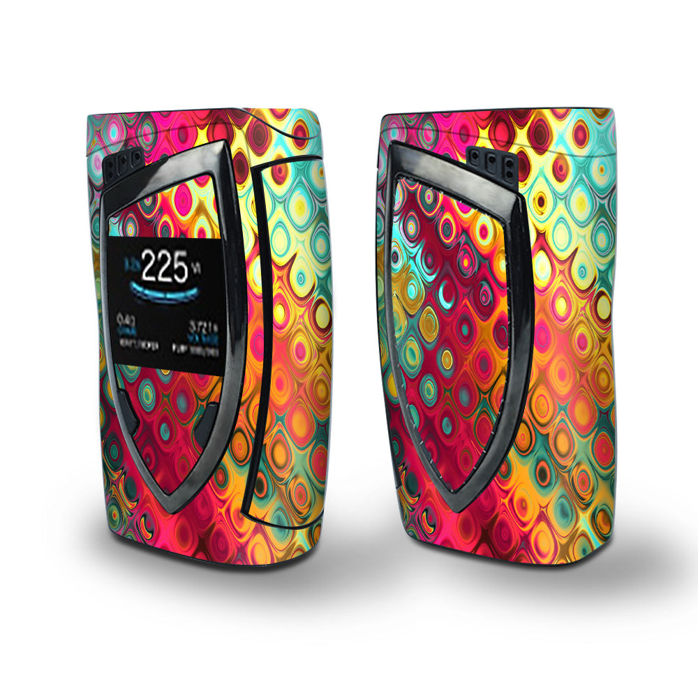 Skin Decal Vinyl Wrap for Smok Devilkin Kit 225w Vape (includes TFV12 Prince Tank Skins) skins cover/ Colorful Pattern Stained Glass