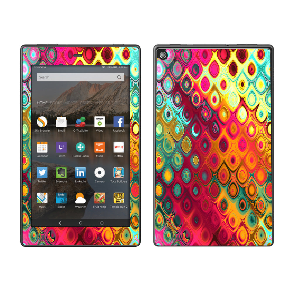  Colorful Pattern Stained Glass Amazon Fire HD 8 Skin