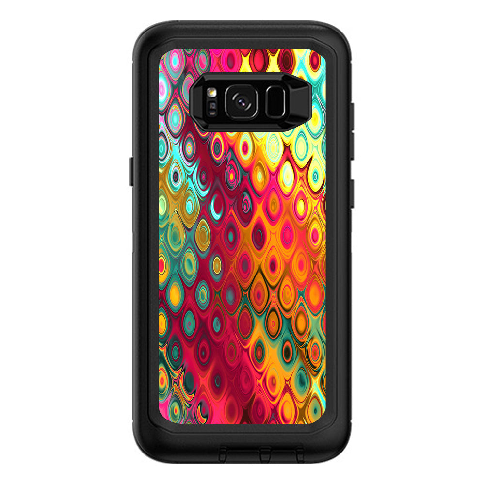 Colorful Pattern Stained Glass Otterbox Defender Samsung Galaxy S8 Plus Skin
