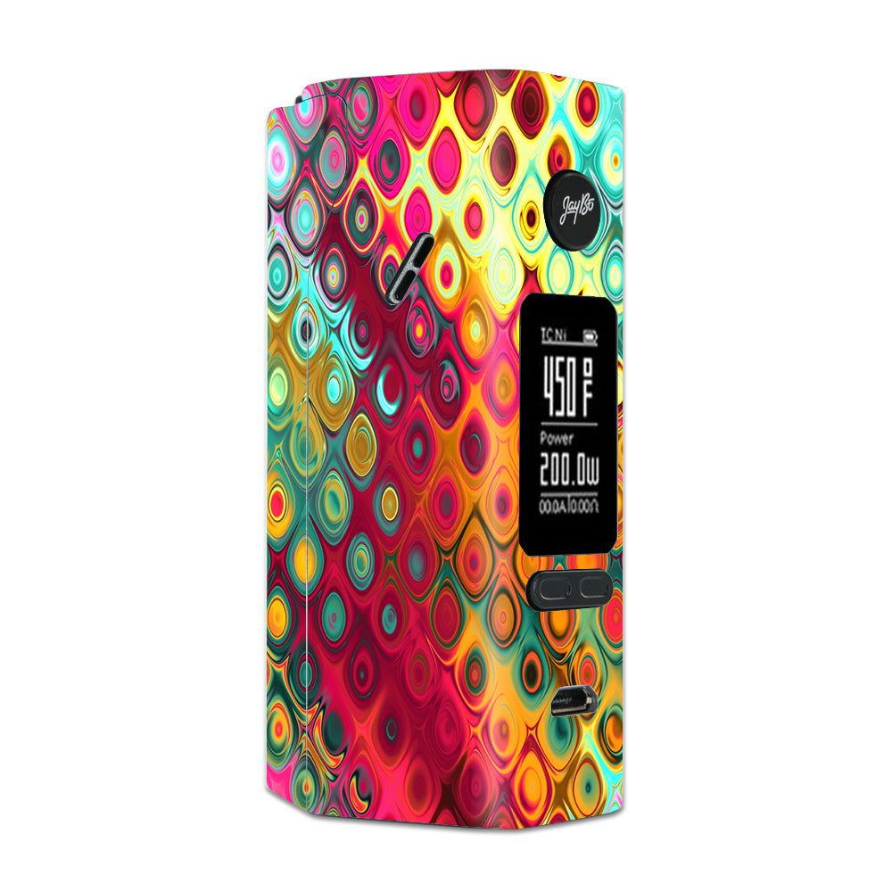  Colorful Pattern Stained Glass Wismec Reuleaux RX 2/3 combo kit Skin