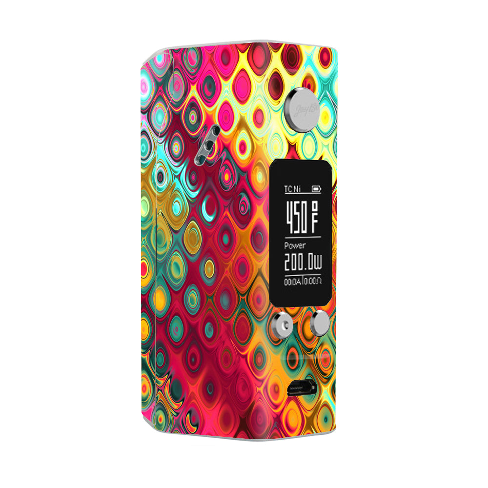  Colorful Pattern Stained Glass Wismec Reuleaux RX200S Skin