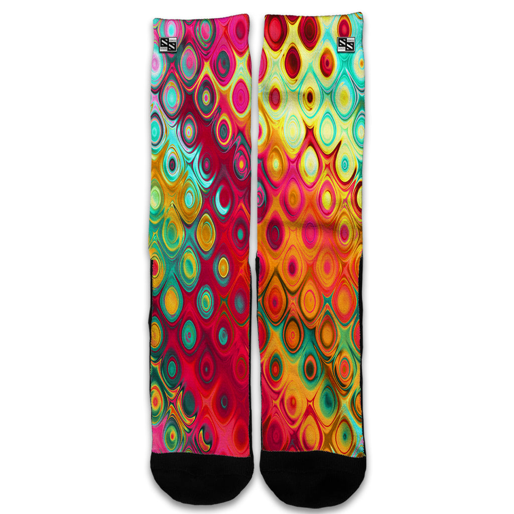  Colorful Pattern Stained Glass Universal Socks