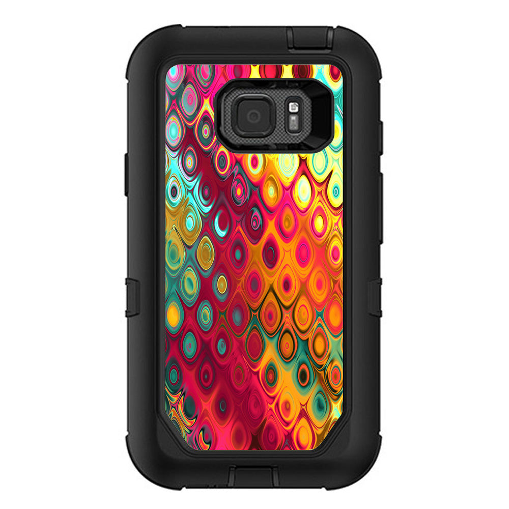  Colorful Pattern Stained Glass Otterbox Defender Samsung Galaxy S7 Active Skin