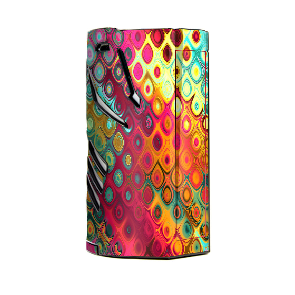  Colorful Pattern Stained Glass T-Priv 3 Smok Skin