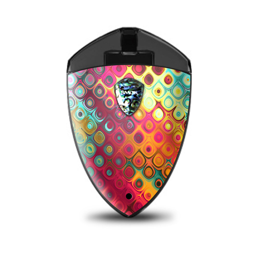  Colorful Pattern Stained Glass Smok Rolo Badge Skin