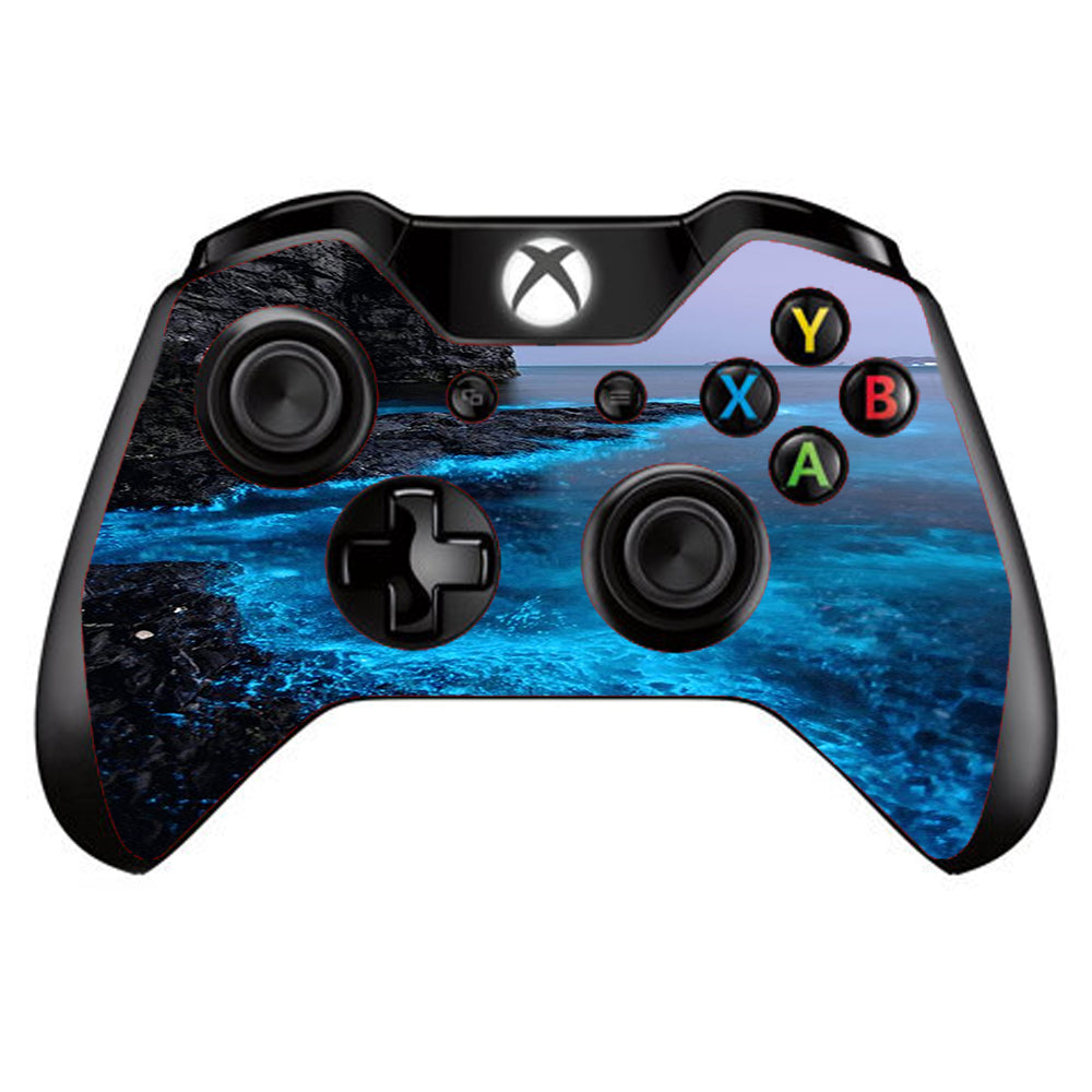  Paradise Sea Wall Cliffs Glowing Water Microsoft Xbox One Controller Skin