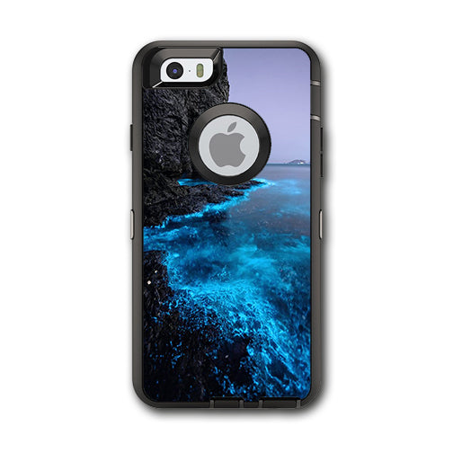  Paradise Sea Wall Cliffs Glowing Water Otterbox Defender iPhone 6 Skin