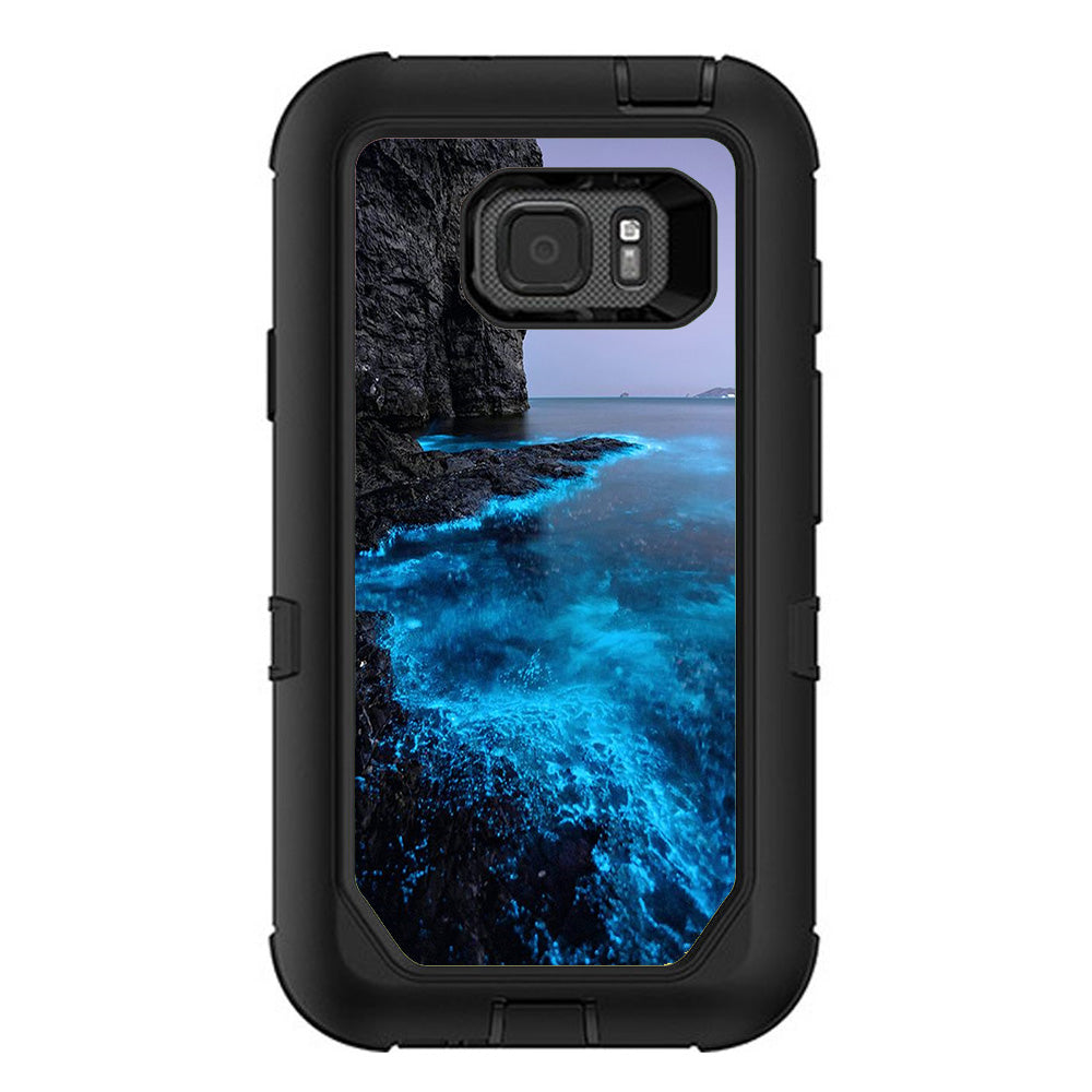  Paradise Sea Wall Cliffs Glowing Water Otterbox Defender Samsung Galaxy S7 Active Skin