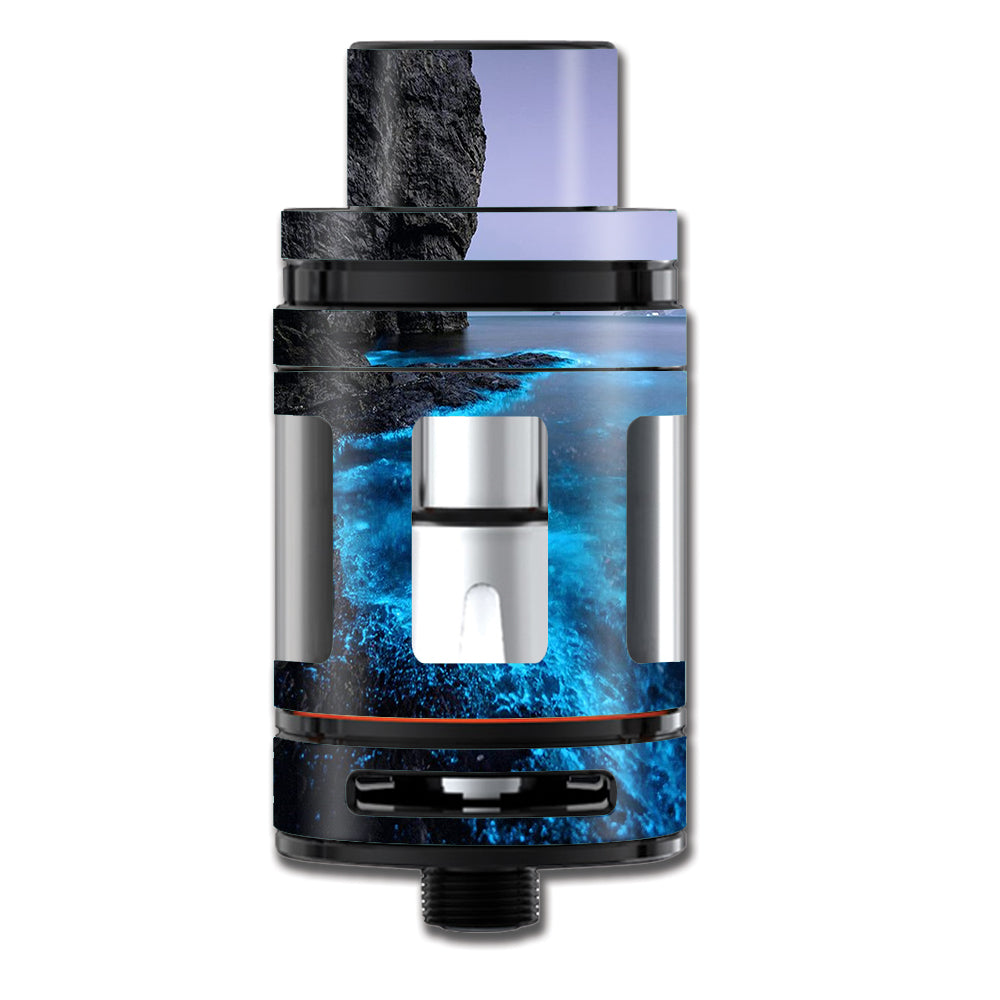  Paradise Sea Wall Cliffs Glowing Water Smok TFV8 Mini Big Baby Beast Skin